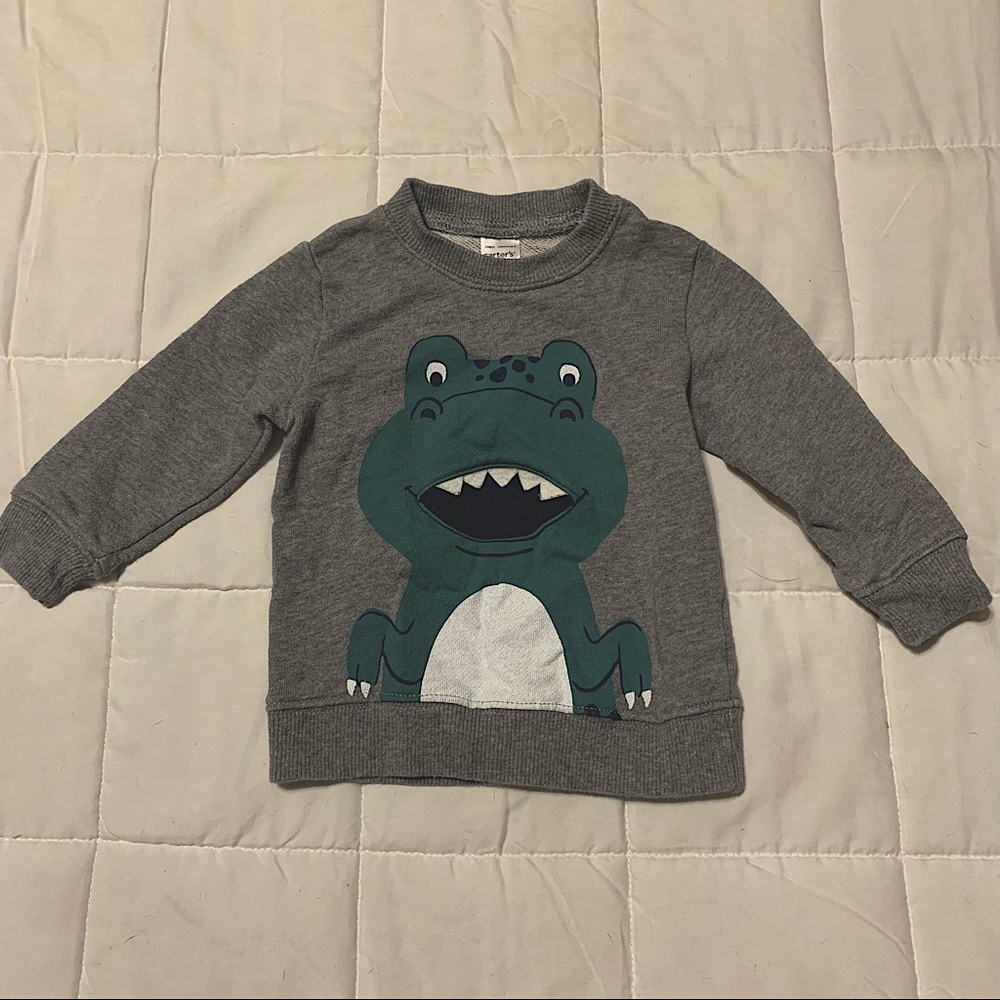 Carter’s - Dino Sweatshirt - Gray - Sz: 12M